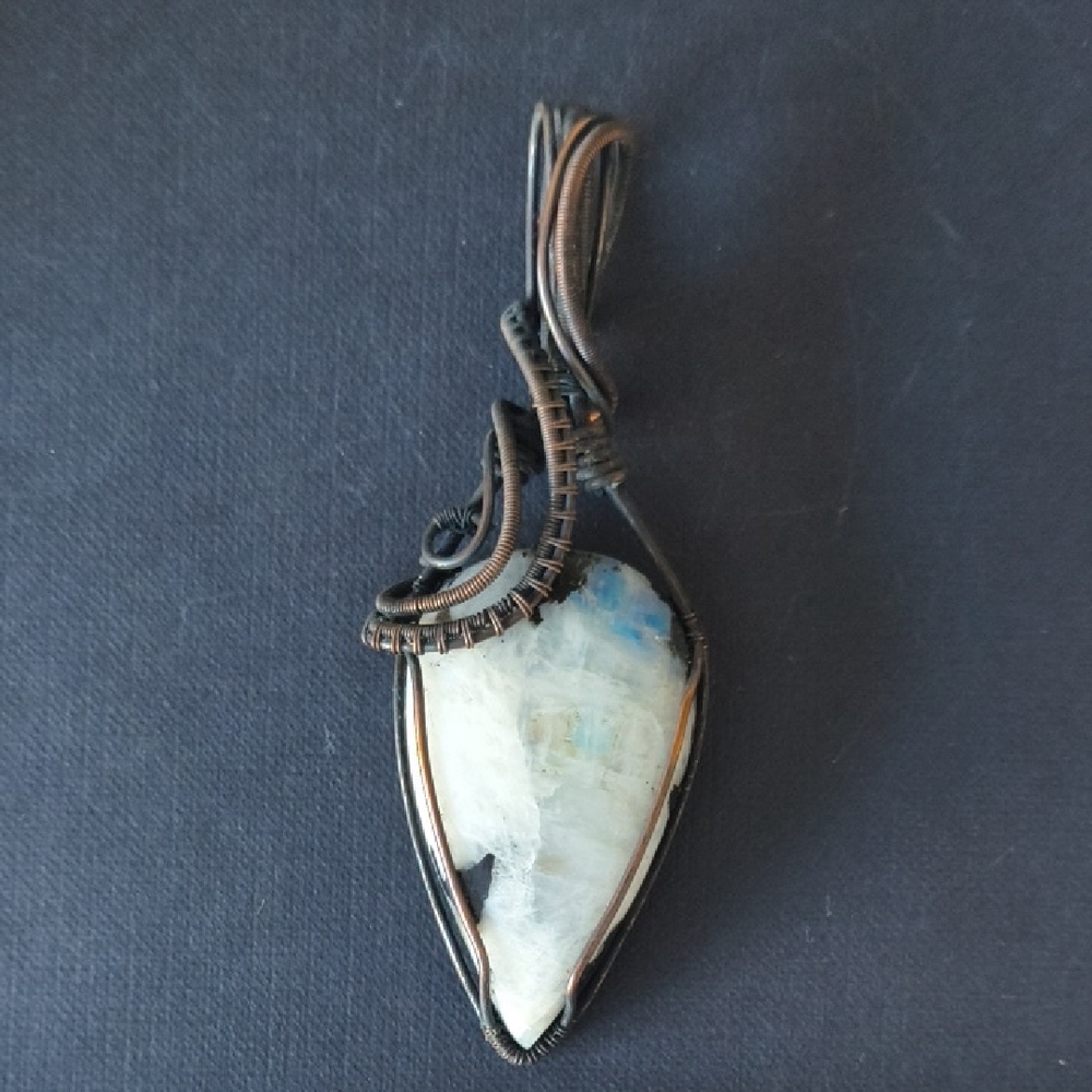 Elegant Wire-Wrapped Pendant